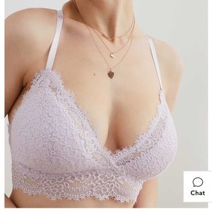 SALE Aerie // Eyelash Lace Padded Bralette